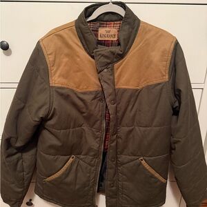 King Ranch Men's Green and Tan Performance Jacket